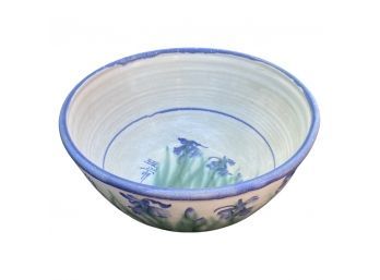 12 In. Hand Painted Clay Bowl
