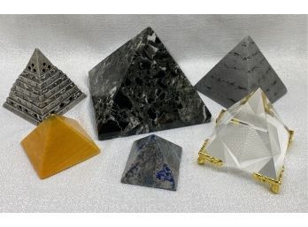 Collection Of (6) Pyramid Figurines, Various Sizes
