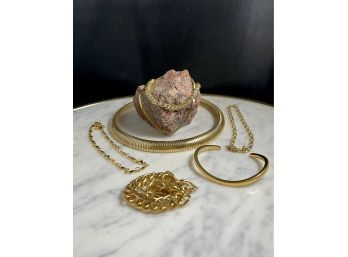 Dazzling Gold Toned Jewelry Collection