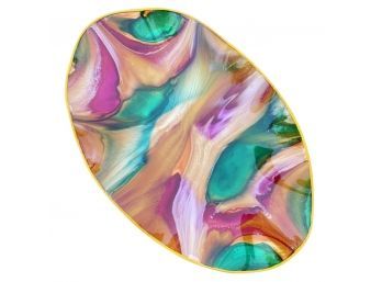 21 In. Colorful Hanging Platter