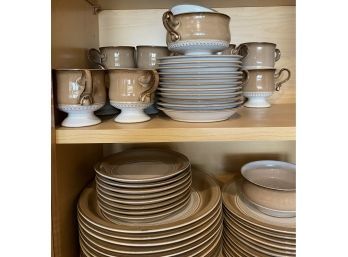 Beautiful Collection Of Denby China! Various Bowls, Plates, And Mugs!