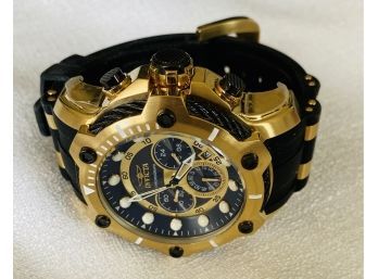 INVICTA Collection Gold Color Watch, Japan Chronograph, Model No. 26751