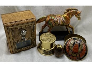 World Travel Collectibles! Book End, Kaleidoscope, Horse Figurine And More!