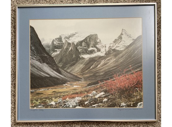 Framed Photograph From 1977, Arrigetch Valley