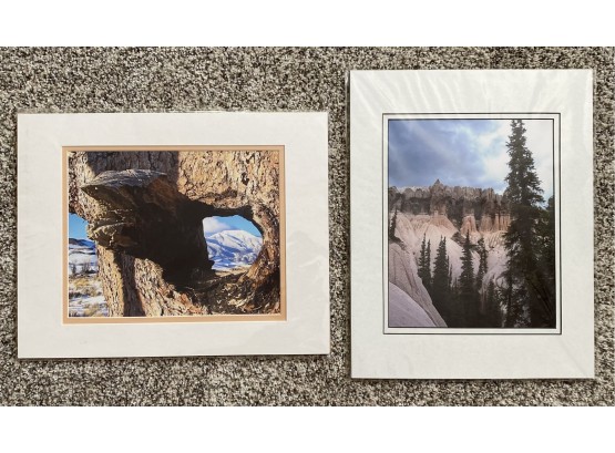 (2) 8 X 10 In. Landscape Photographs Of Canyons