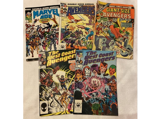 Marvel Comics! Including No. 1 From 1985. West Coast Avengers, Giant Size And More