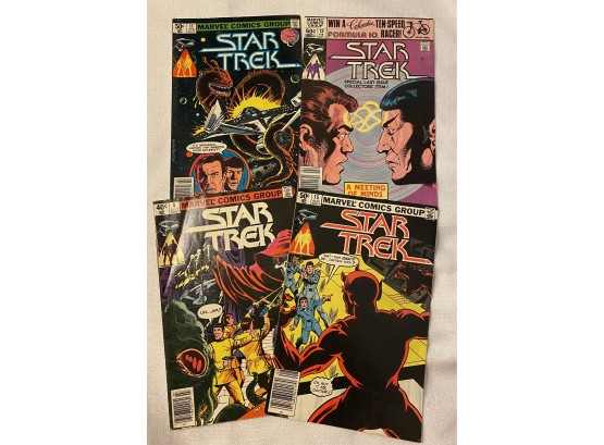 (4) Vintage Star Trek Comics, Issues 4, 11, 15, And 18