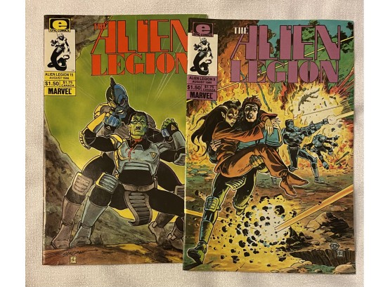 Vintage Comics: The Alien Legion By Epic Comics No. 9 And 15