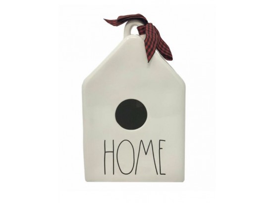Rae Dunn HOME Ceramic Birdhouse, New In Box