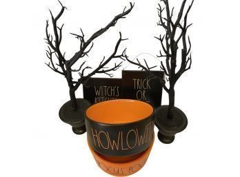 Rae Dunn Halloween Collectibles! Includes 2 Pet Bowls