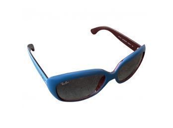 Ray Ban Polarized Sunglasses With Blue Rim