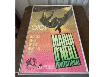 Mauri ONeil Windsurfing Framed Posters 1988 (2) 22.5x34 & 22.5x32.5