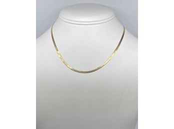 14K Gold Necklace From Italy, 2.88 Grams