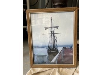 Docked Ship Photograph (9 X 11)