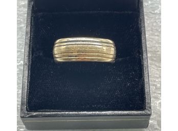 14 K Gold Wedding Band Ring Marked Bristol, 9.41 G