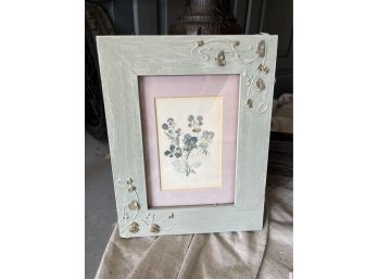 Floral RS Print In Wooden Frame (2) (7 1/2 X 9 1/2)
