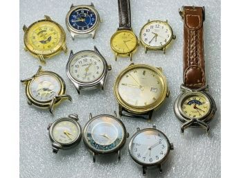 Fabulous Collection Of  Vintage Time Pieces Without The Watch Bands