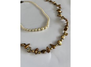 Beautiful Pearl Inspired Necklace Set