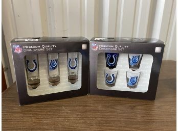 Indianapolis Colts NFL Shot Glass Set (3 Tall And 4 Standard)