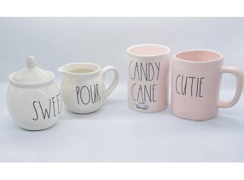 Sweet And Pour, Candy Cane Candle And Cutie Mug, Rae Dunn Collection