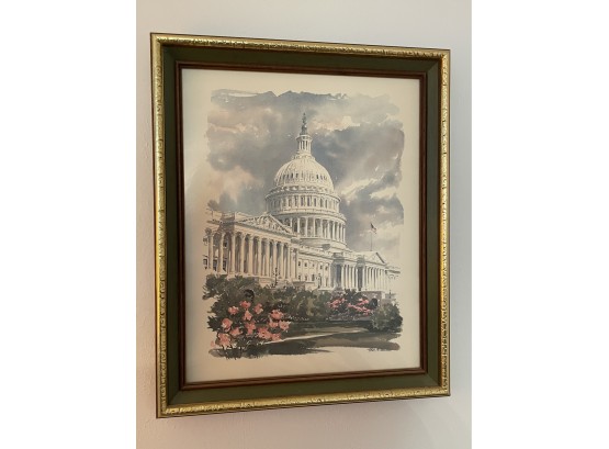 PAUL N. NORTON Litho/Print, The CAPITOL BUILDING! Signed In Bottom Corner