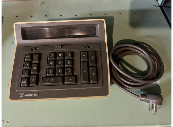 Monroe Electronic Display Calculator Includes Case (Untested)