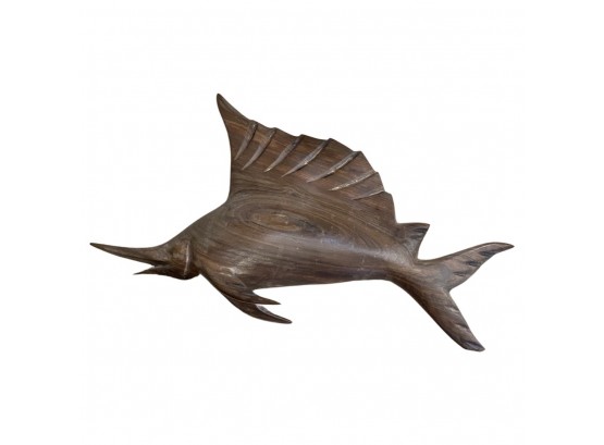 Wooden Sailfish Figurine
