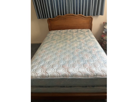 Full Size Mattress And Wooden Bed Frame (Headboard 55 X 38)