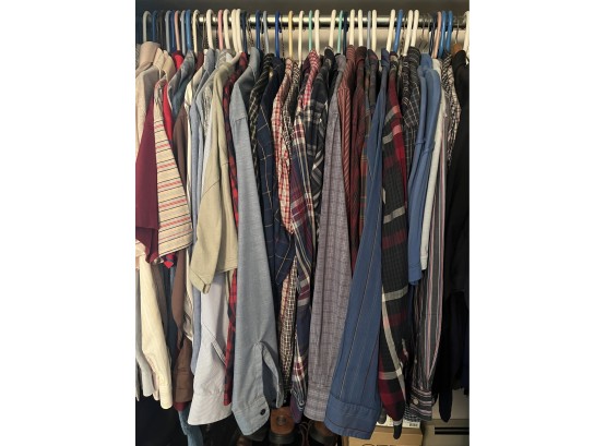 Entire Closet Of Mens Shirts And Sweaters, Vintage Wares! Sizes M & L