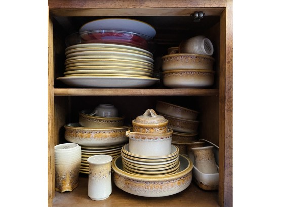 Cabinet Full Of Dishes, Including Set By MIKASA Japan