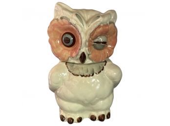 RARE FIND! Shawnee Pottery 1940s Winking Owl Cookie Jar