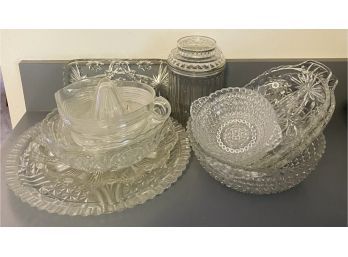 Large Glassware Collection: Serving / Party Plates And More