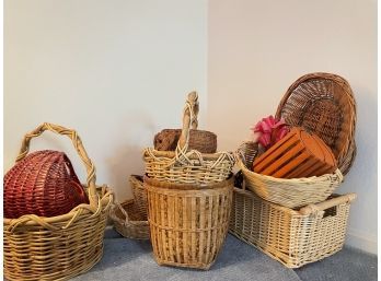 HUGE Collection Of Various Styled Baskets And Tins!
