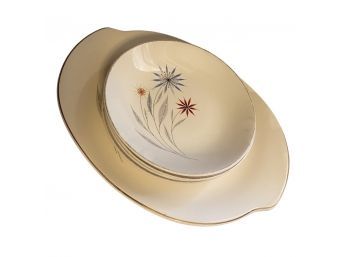 Starflower Design Of Plates And Matching Platter By Glamour
