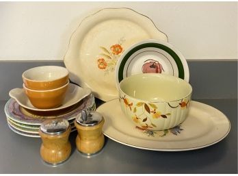 Various Colored / Hand Painted Dishes And Kitchen Essentials