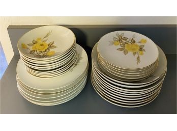 Beautiful Cotillion By Japan Plates And Matching Bowls