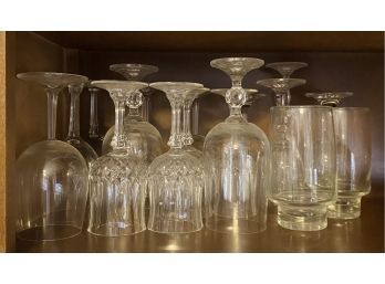 Various Glasses And Wine Glasses