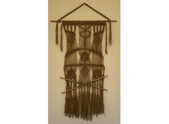 Large Woven Macrame Tapestry