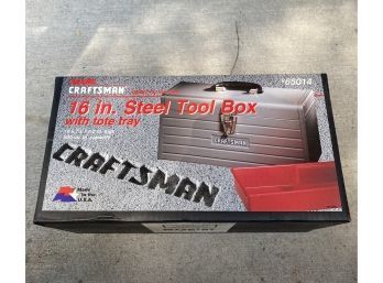 Craftsman 16in Steel Box With Tote Tray (New In Box & Unopened) 16x7x7.5