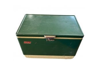 Vintage Green Coleman Cooler