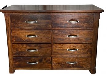 Beautiful Dark Wood Dresser With 8 Drawers