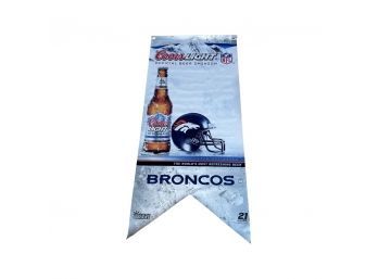 Coors Light NFL Official Beer, Broncos Hanging Sign
