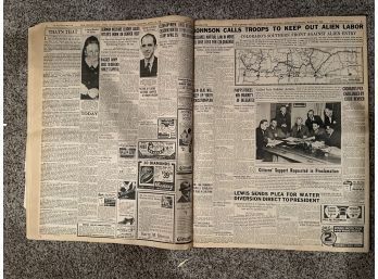 Denver Post Book Bound Newspapers Circa 1936, Wonderful Condition