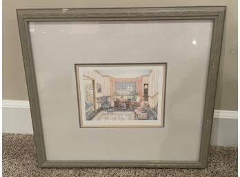 The Admirals Letter, Signed Plate Lithograph, By H. Downing Hunter. Certificate Of Authenticity.