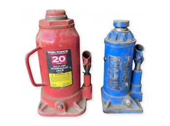 Two Multi Use Hydraulic Jacks (different Sizes)