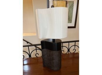 Stylish Modern Table Lamp With White Lampshade (30 1/2 Inches Tall)