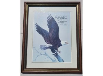 Framed And Matted American Eagal Print