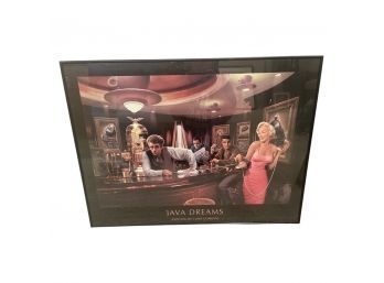 JAVA DREAMS Framed Print By Chris Consani! 50s Legends Bar!