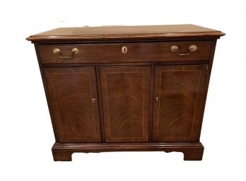 Gorgeous Wooden Cabinet With Drawer, Some Slight Discoloration On Top