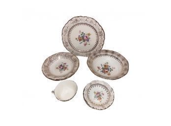 Beautiful Washington Colonial Porcelain China Set! Plates, Bowls, Teacups